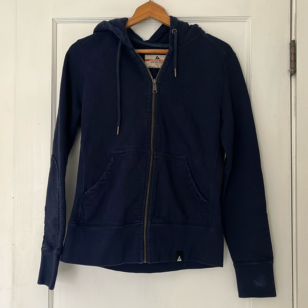 American Giant Hooded Zip-Up Sweatshirt. Size M